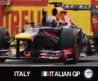 Sebastian Vettel İtalyan Grand Prix 2013 yılında zaferini kutluyor